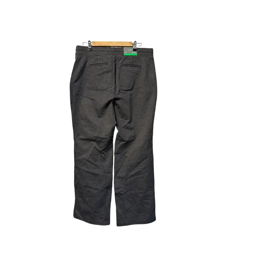 JM Collection core fashion Comfort Waist Trousers women charcoal nite sz 1x